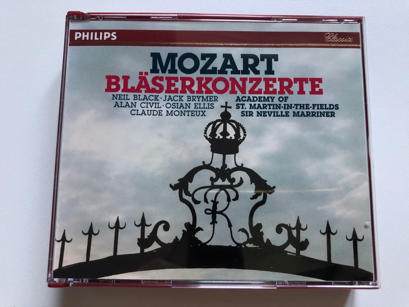 Mozart – Bläserkonzerte / Neil Black, Jack Brymer, Alan Civil, Osian Ellis, Claude Monteux, Academy Of St. Martin-in-the-Fields, Sir Neville Marriner / Philips 3x Audio CD / 426 148-2