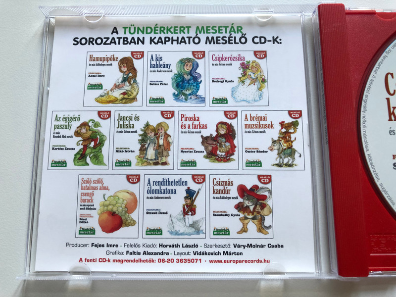 Csizmás Kandúr es mas kulonleges mesek - Felolvassa: Szombathy Gyula / Európa Records Audio CD / ERCD611