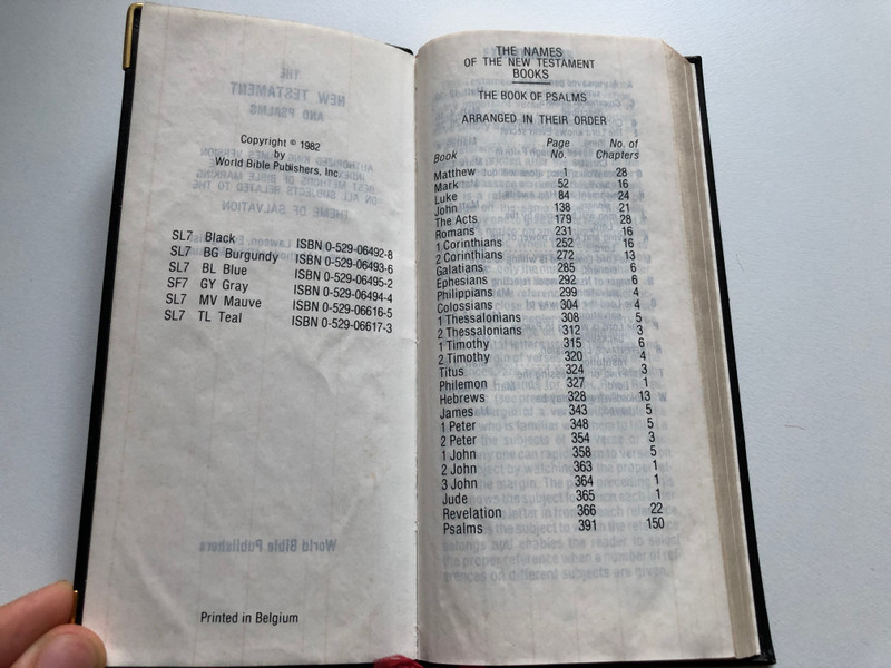 KJV New Testament and Psalms / Authorized King James Version indexed and marked by the best methods of Bible marking on all subjects related to the theme of Salvation - by J.G. Lawson, Evangelist / World Bible Publishers 1982 / Black - Pocket size / KJV NT (0529064928)