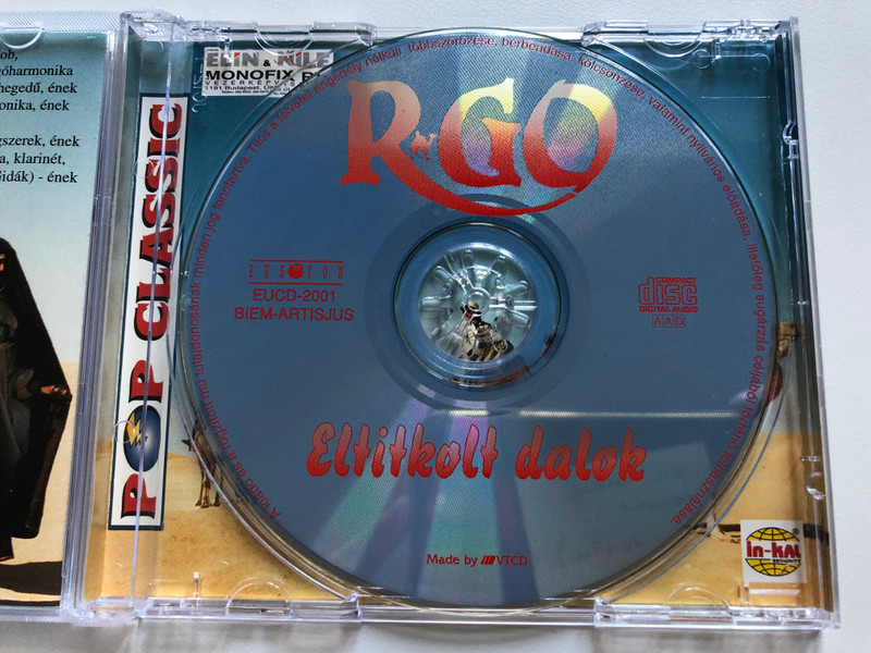 R-GO – Eltitkolt Dalok / Bonus Track - Danubius Mix / Euroton Audio CD 1998 / EUCD-2001