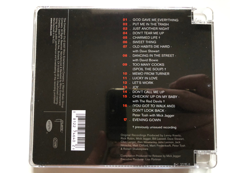 The Very Best Of Mick Jagger / Rhino Records Audio CD 2007 / 8122-74640-2