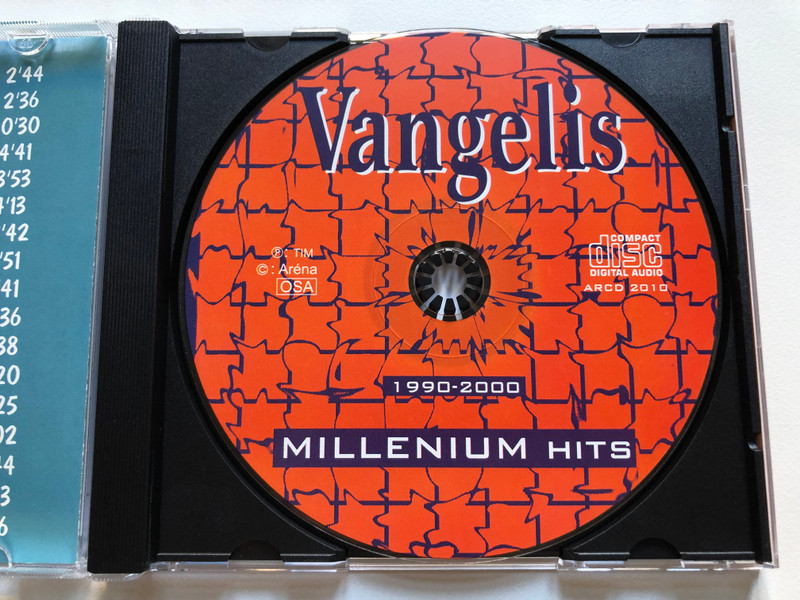 Vangelis - 1990-2000 Millenium Hits (Cover Version) / Aréna Holding Kft. Audio CD 2003 / ARCD 2010