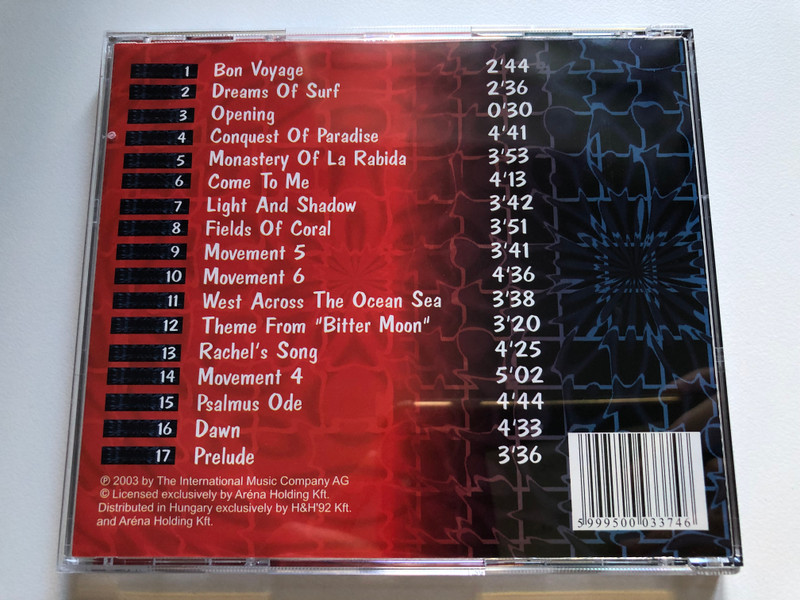 Vangelis - 1990-2000 Millenium Hits (Cover Version) / Aréna Holding Kft. Audio CD 2003 / ARCD 2010