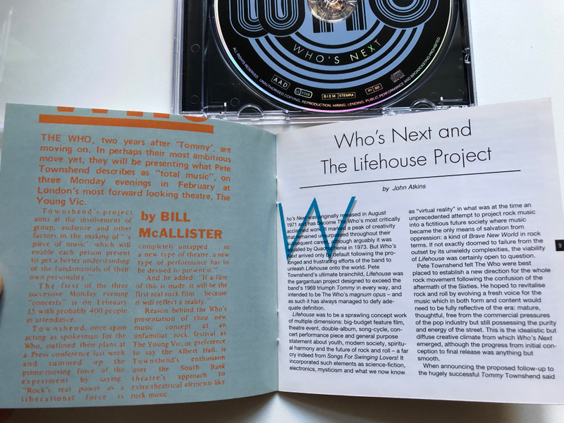 The Who – Who's Next / Polydor Audio CD 1995 / 527 760-2