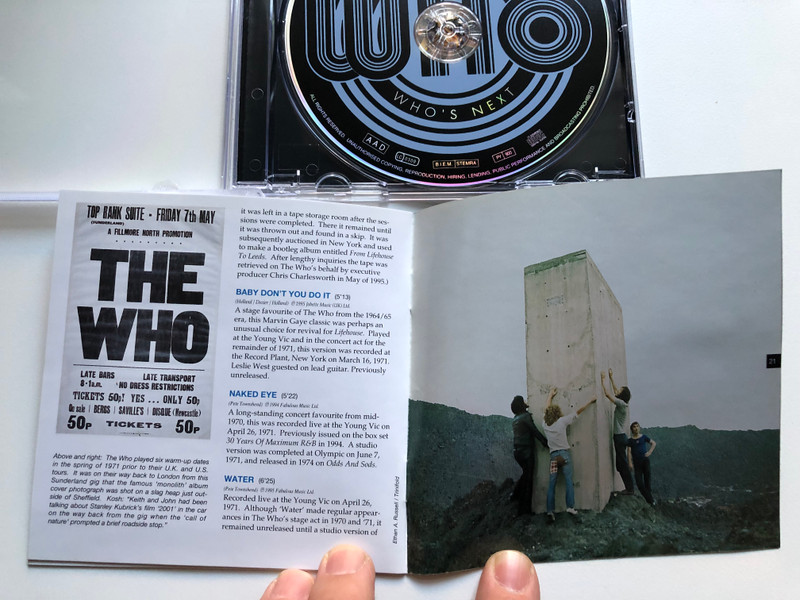 The Who – Who's Next / Polydor Audio CD 1995 / 527 760-2