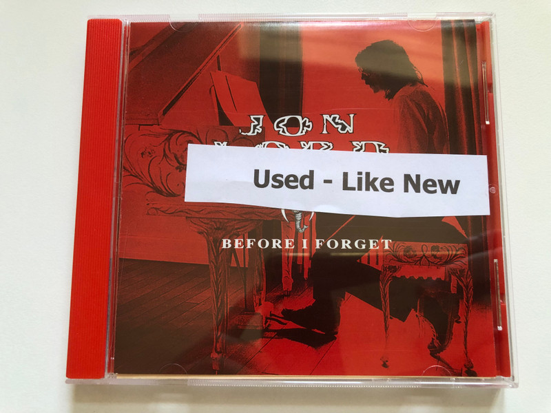 Jon Lord – Before I Forget / RPM Records Audio CD 1994 / RPM 126