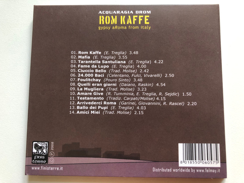 Acquaragia Drom with Eugene Hutz (Gogol Bordello) – Rom Kaffe / Finisterre Audio CD 2008 / FT47
