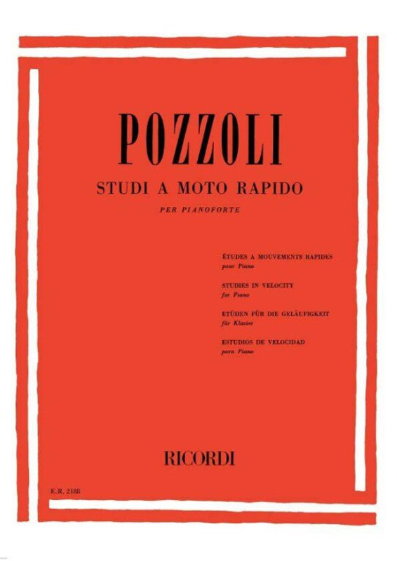 Pozzoli, Ettore: STUDI A MOTO RAPIDO PER PIANOFORTE / Ricordi