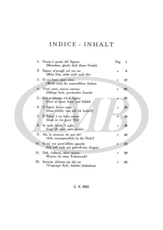 Bach, Johann Sebastian: ARIE SCELTE DALLE CANTATE. VOL.2: 12 ARIE PER CONTRALTO / Ricordi / 1984  Bach, Johann Sebastian: ARIE SCELTE DALLE CANTATE. VOL.2: 12 ARIE PER CONTRALTO / Ricordi / 1984