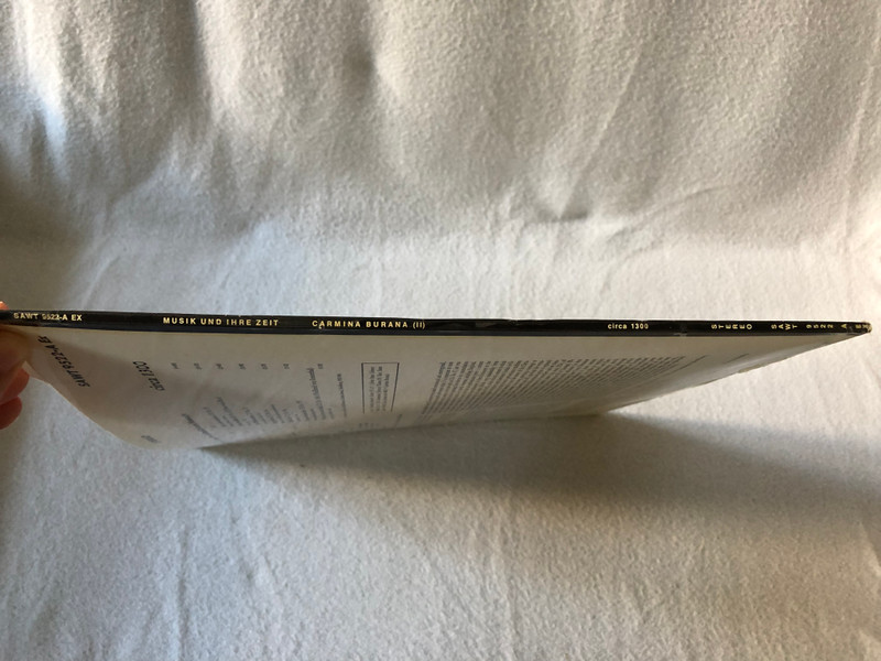 Studio Der Frühen Musik – Carmina Burana (II) (13 Lieder Nach Der Handschrift Aus Benediktbeuern um 1300) / Telefunken / 1968 LP VINYL SAWT 9522 A