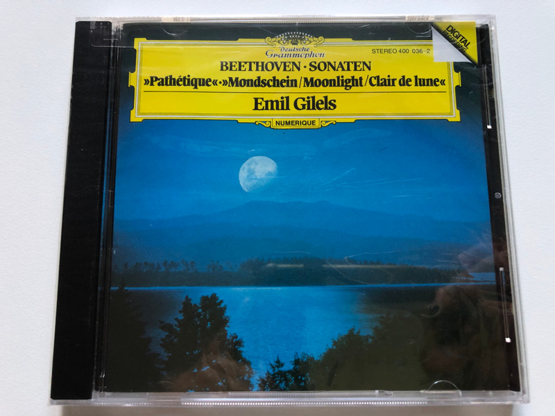 Beethoven – Sonaten - Pathétique, Mondschein/Moonlight/Clair De Lune - Emil Gilels / Deutsche Grammophon Audio CD 2001 Stereo / 400 036-2 (028940003622)
