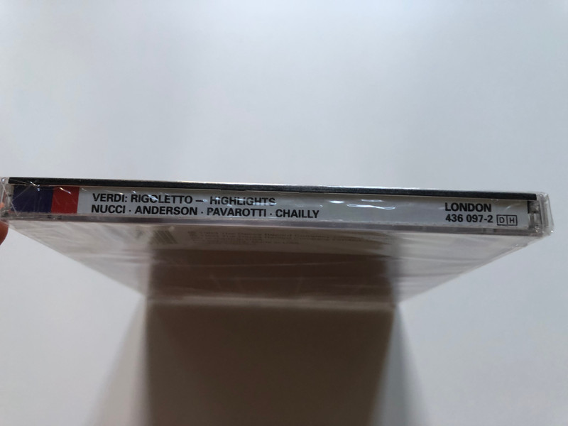 Verdi: Rigoletto - Highlights, Extraits, Querschnitt, Brani Scelti - Pavarotti, Nucci, Anderson, Ghiaurov, Verrett, Chailly, Orchestra E Coro del Teatro Comunale di Bologna / London Records Audio CD 1993 / 436 097-2