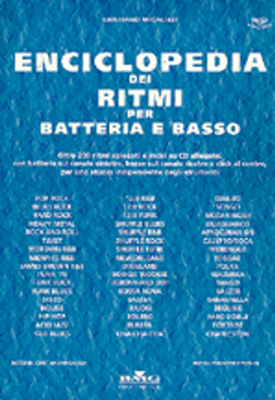 Micalizzi, Christiano: ENCICLOPEDIA DEI RITMI, PER BATTERIA E BASSO / CON CD / Sheet music and CD / Ricordi / 1998