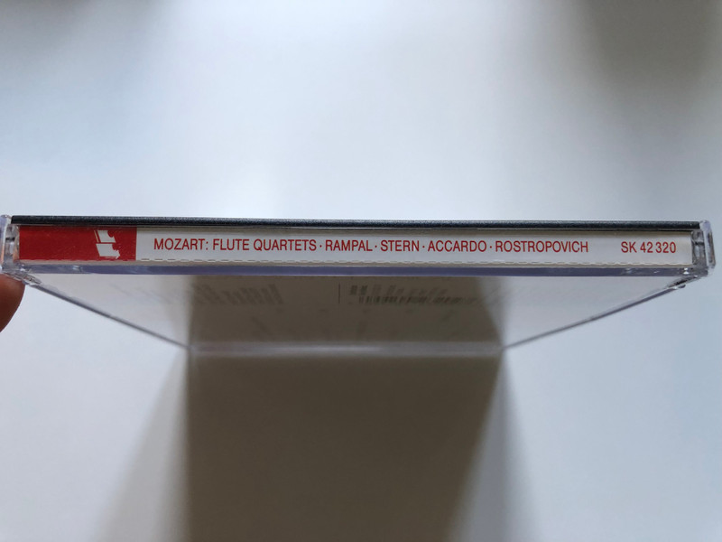 Mozart: The Flute Quartets - K. 285, 285 a, 285 b, 298 / Rampal, Stern, Accardo, Rostropovich / Artist Laureate / Sony Classical Audio CD 1992 / SK 42 320
