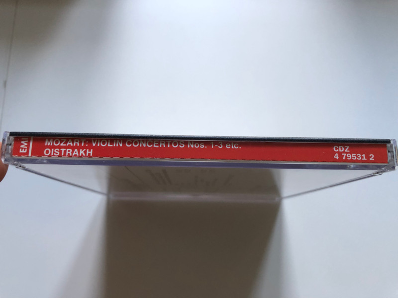 Mozart – Violin Concertos 1, 2 & 3 = Violinkonzerte = Concertos pour violin; Rondo, K.373 / Berliner Philharmoniker, David Oistrakh / EMI Audio CD 1989 Stereo / CDZ 4 79531 2