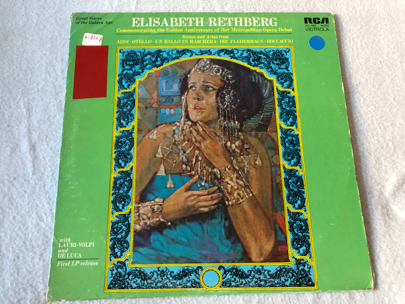 Elisabeth Rethberg - Arias  RCA mono  LP VINYL VIC-1683