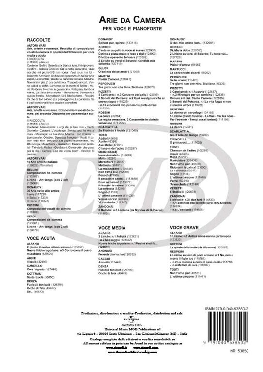 SANTA LUCIA / Arranged by Cottrau, Teodoro / Ricordi / 1984 / Feldolgozta Cottrau, Teodoro