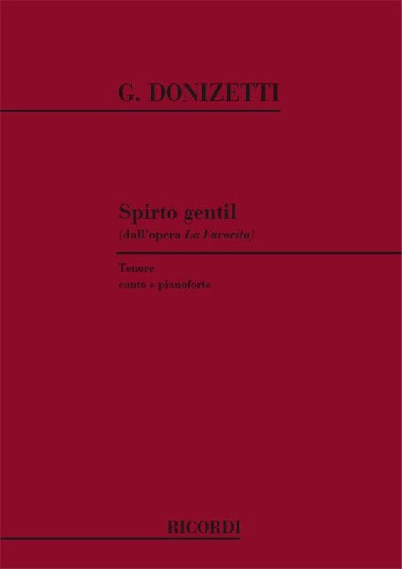 Donizetti, Gaetano: SPIRTO GENTIL / Ricordi / 1984