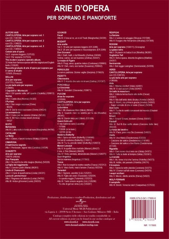 Puccini, Giacomo: O MIO BABBINO CARO (DALL'OPERA GIANNI SCHICCHI) / PER CANTO E PIANOFORTE - SOPRANO / Ricordi 