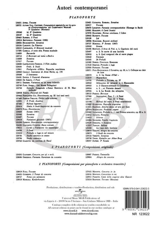 Alfano, Franco: MESSAGGIO / Ricordi / 1984