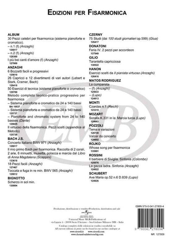 PIU' BEI CANTI D'AMORE / Ricordi