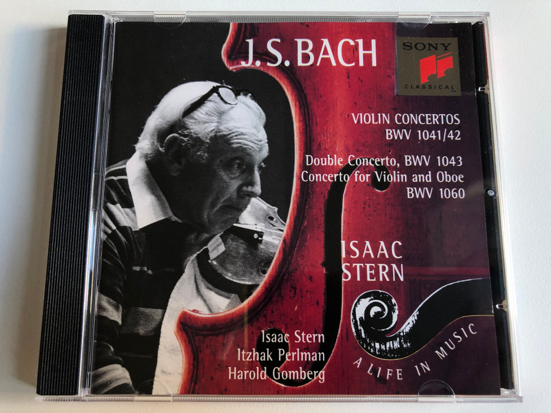 J.S. Bach - Violin Concertos BWV 1041/42; Double Concerto BWV 1043; Concerto For Violin And Oboe BWV 1060 - Isaac Stern / Isaac Stern, Itzhak Perlman, Harold Gomberg / Sony Classical Audio CD 1995 / SMK 66 471