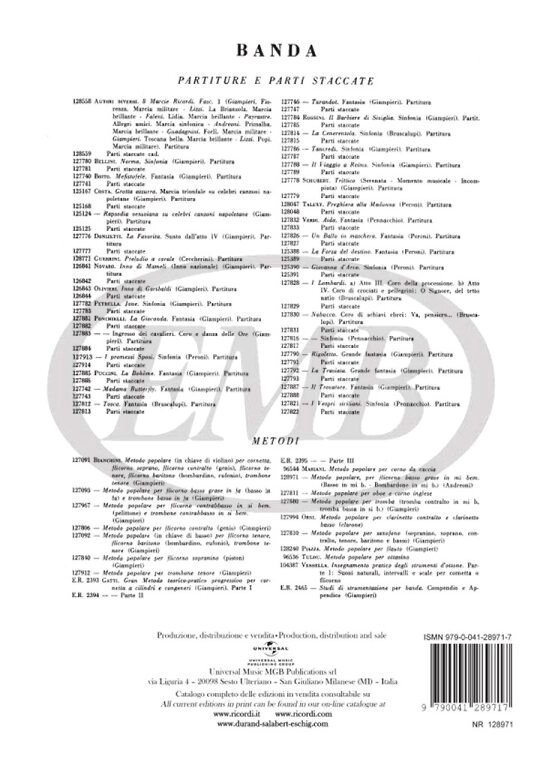 Mariani, Giuseppe: METODO POPOLARE PER FLICORNO BASSO GRAVE IN MI BEM., BASSO / IN MI BEM., BOMBARDONE IN MI BEM. / Ricordi / 1984