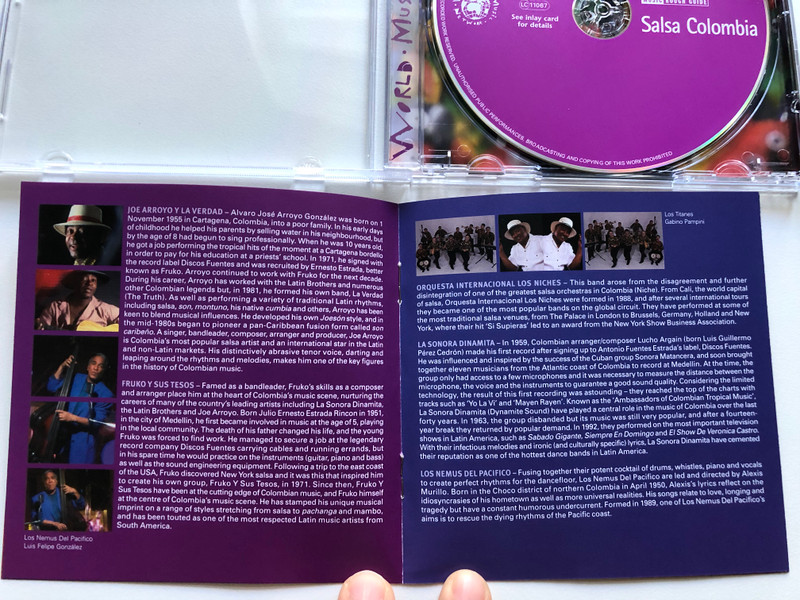 The Rough Guide To Salsa Colombia - Salsa Colombia - vibrant & infectious: captivating salsa from enduring stars / Rough Guides / World Music Network Audio CD 2003 / RGNET1112CD