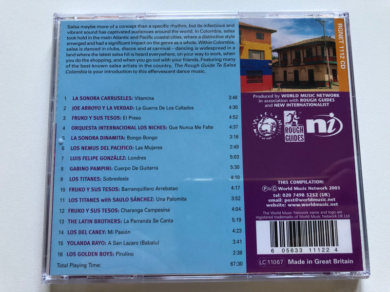 The Rough Guide To Salsa Colombia - Salsa Colombia - vibrant & infectious: captivating salsa from enduring stars / Rough Guides / World Music Network Audio CD 2003 / RGNET1112CD