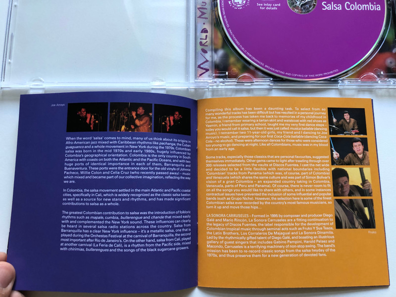 The Rough Guide To Salsa Colombia - Salsa Colombia - vibrant & infectious: captivating salsa from enduring stars / Rough Guides / World Music Network Audio CD 2003 / RGNET1112CD