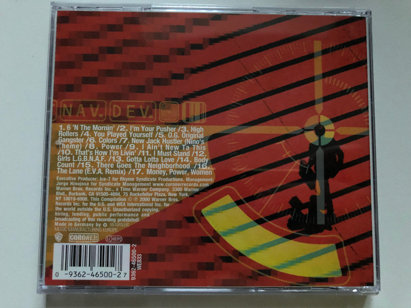 Ice-T – Greatest Hits: The Evidence / Warner Bros. Records Audio CD 2000 / 9362-46500-2