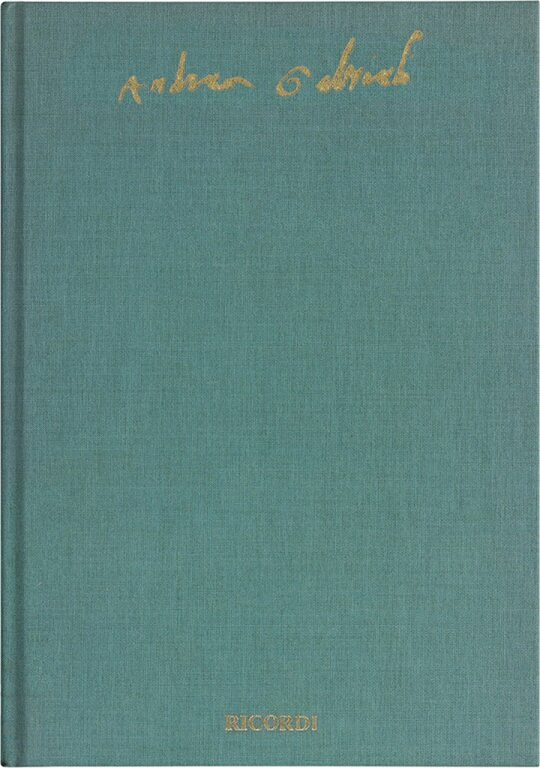Gabrieli, Andrea: CONCERTI (VENEZIA, ANGELO GARDANO 1587) / Ricordi