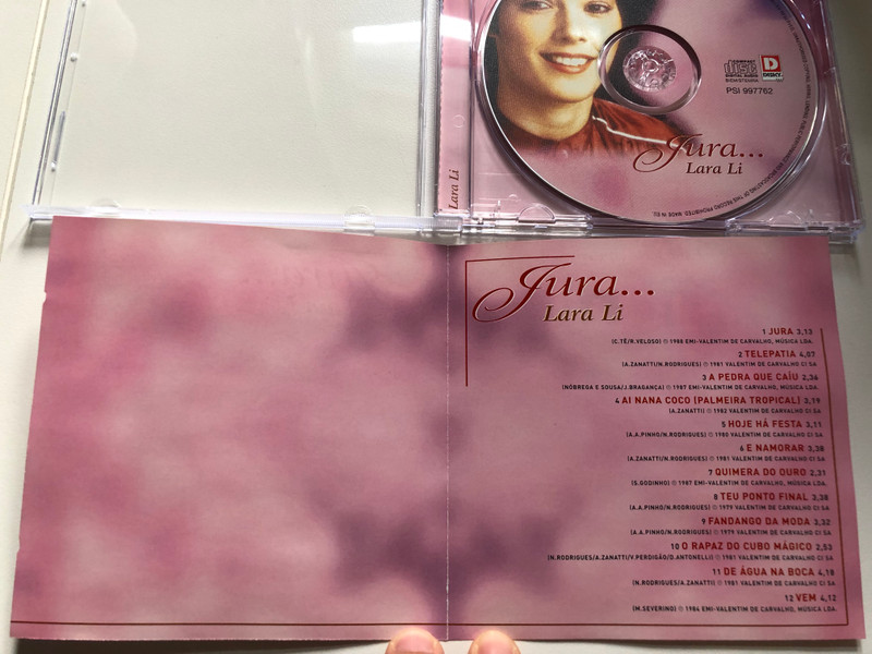 Lara Li – Jura... / A Pedra Que Caíu; Hoje Há Festa; Teu Ponto Final; Fandango Da Moda; Vem / Disky Audio CD 2000 / PSI 997762 