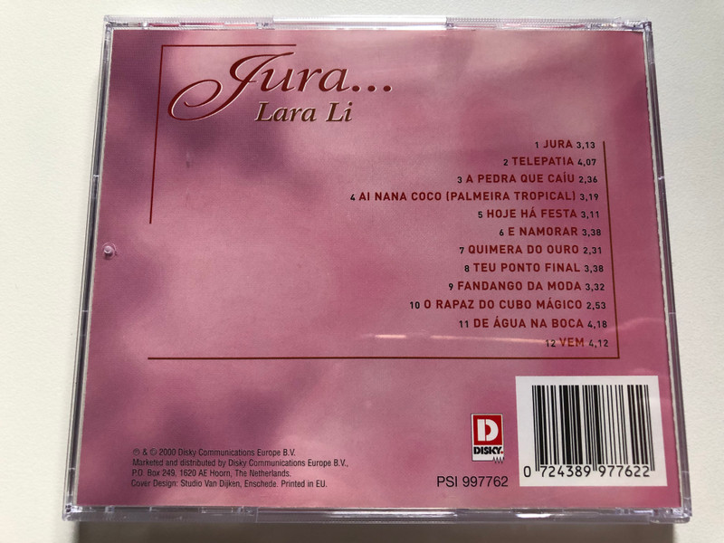 Lara Li – Jura... / A Pedra Que Caíu; Hoje Há Festa; Teu Ponto Final; Fandango Da Moda; Vem / Disky Audio CD 2000 / PSI 997762 