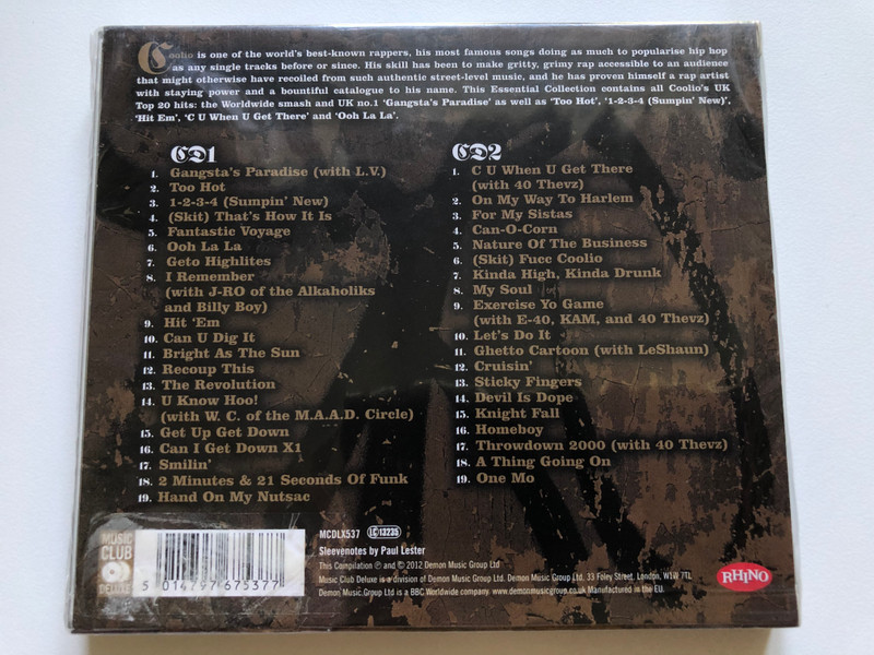 Coolio – The Essential Collection / Rhino Records 2x Audio CD 2012 / MCDLX537
