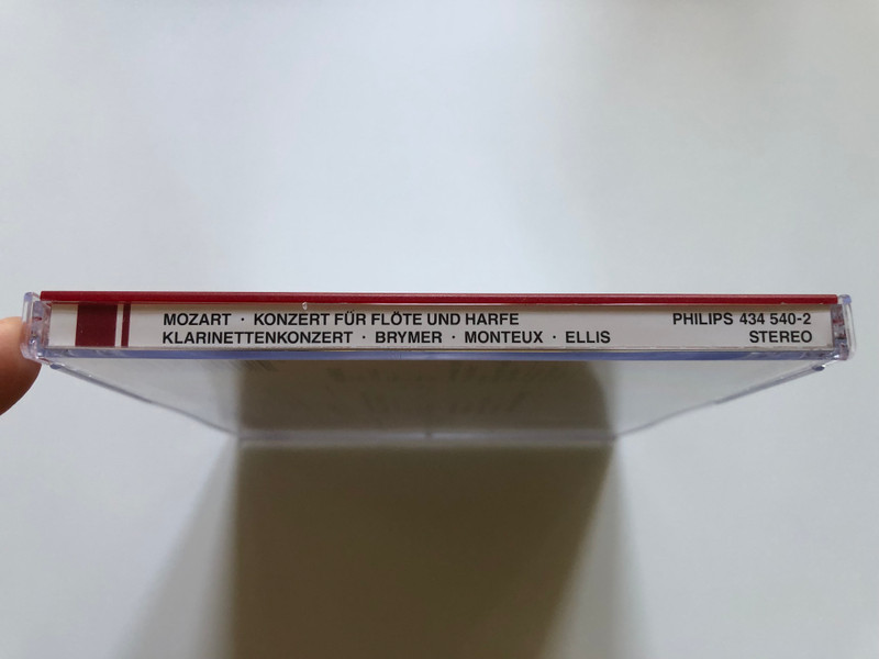 Mozart - Klarinettenkonzert KV 622, Konzert Für Flöte Und Harfe KV 299 / Jack Brymer, Claude Monteux, Osian Ellis / Klassik für Millionen / Philips Classics Audio CD Stereo / 434 540-2