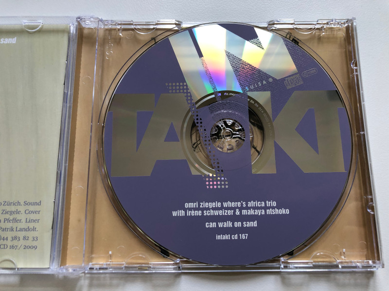 Omri Ziegele Where's Africa Trio - Can Walk On Sand - With Irene Schweizer & Makaya Ntshoko / Intakt Records Audio CD / intakt cd 167