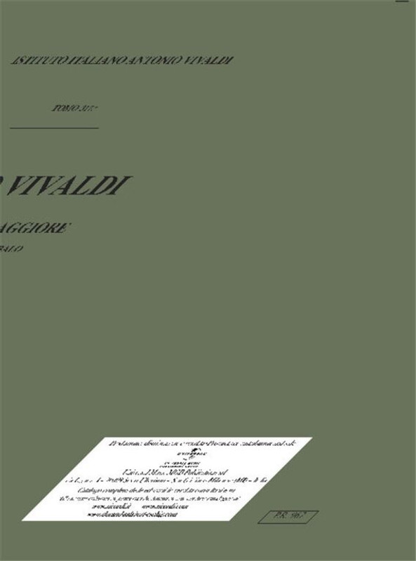 Vivaldi, Antonio: CONC. PER VC., ARCHI E B.C.: IN SOL RV 414 - F.III/19 / Ricordi / 1984