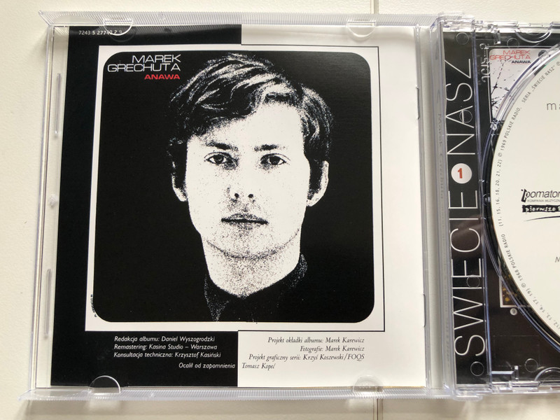 Marek Grechuta & Anawa / Oryginalny album z 1970 roku, plus 12 dodatkowych nagran / Świecie Nasz / Pomaton EMI Audio CD 2000 / 724352774029