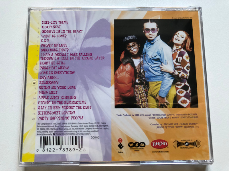 The Very Best Of Deee-Lite / Rhino Records Audio CD 2001 / 8122-78389-2