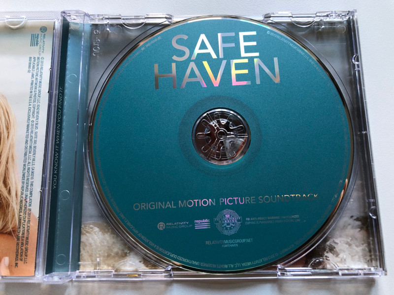 Safe Haven (Original Motion Picture Soundtrack) / Relativity Music Group Audio CD 2013 / B0018060-02