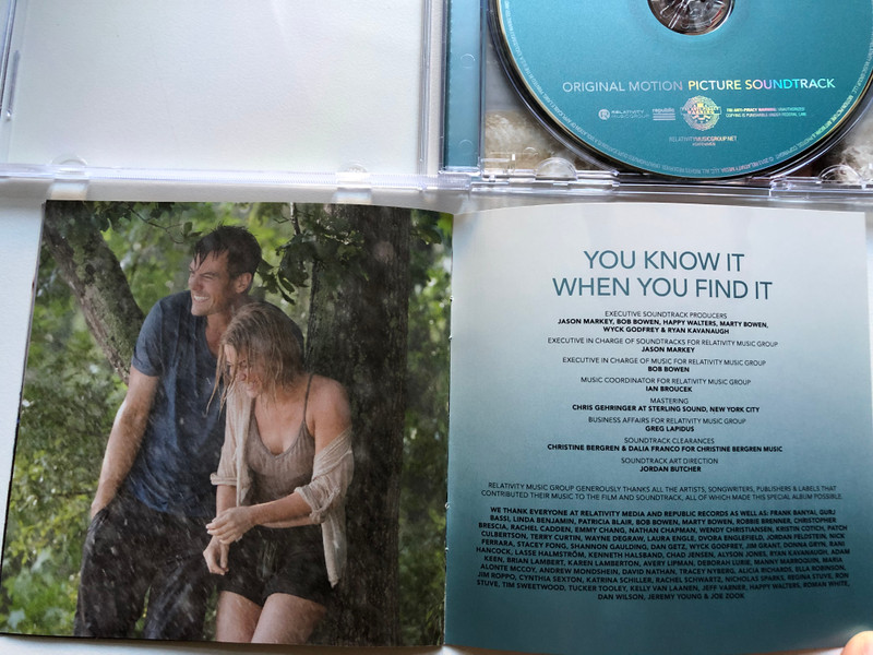 Safe Haven (Original Motion Picture Soundtrack) / Relativity Music Group Audio CD 2013 / B0018060-02