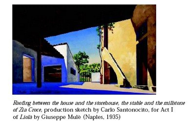 Casa Colonica Bozzetto Atto I Di Liola Di G. MuleVarie / 510x365 mm / Ricordi