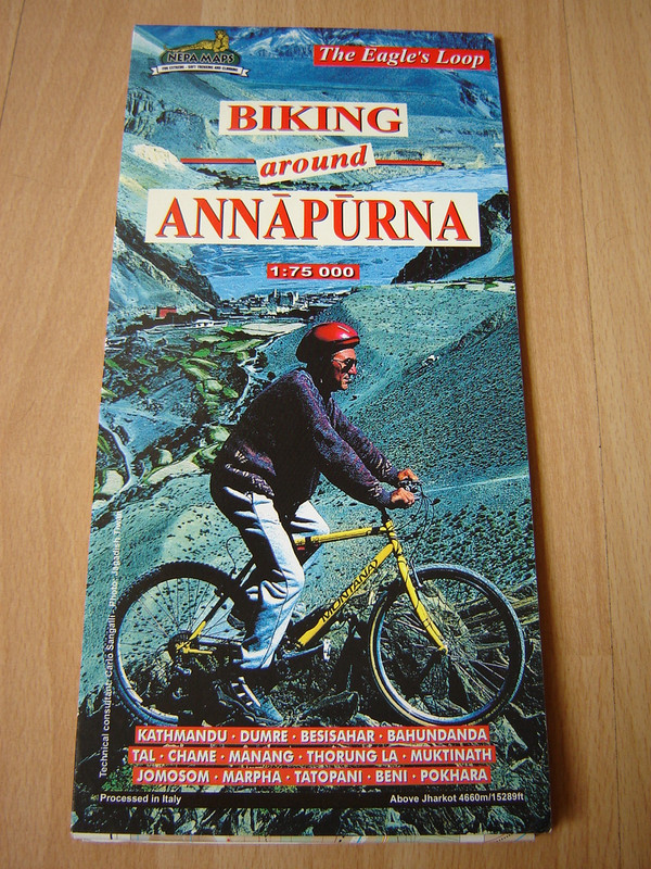Biking Around Annapurna / Scale 1:75 000 / The Eagle's Loop by NEPA Maps