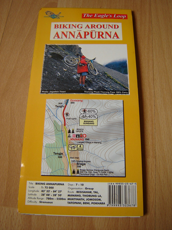 Biking Around Annapurna / Scale 1:75 000 / The Eagle's Loop by NEPA Maps