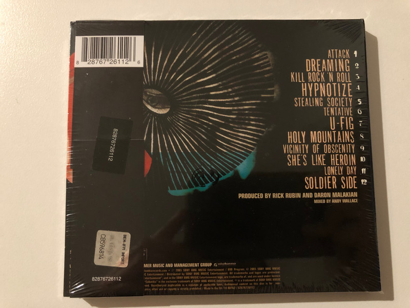 System Of A Down – Hypnotize / American Recordings Audio CD 2005 / 82876726112