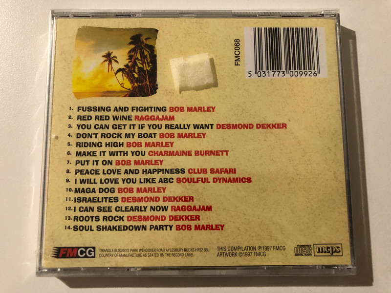 Jamaican Sun - The Best Of Reggae / Featuring: Bob Marley, Desmond Dekker, Soulful Dynamics, and many more... / FMCG Audio CD 1997 / FMC068