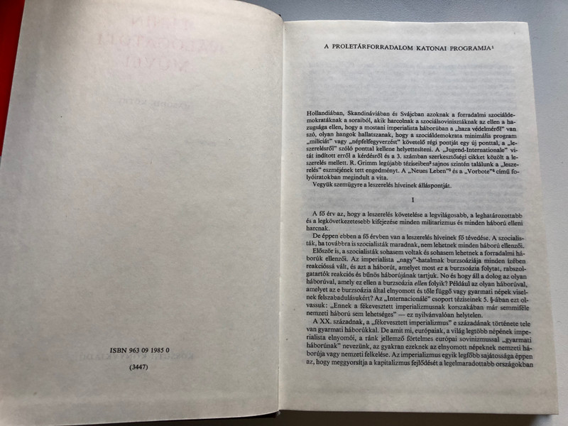 Lenin válogatott művei II / Selected works of Lenin vol. 2 / Kossuth Könyvkiadó 1982 / Hardcover / Második kötet (9630919850)