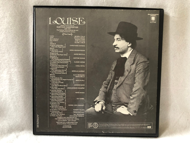 Charpentier - Beverly Sills, Nicolai Gedda, José van Dam, Mignon Dunn, Chorus & Orchestra Of The Paris Opera, Julius Rudel – Louise  EMI 1977 LP VINYL SCLX-3846