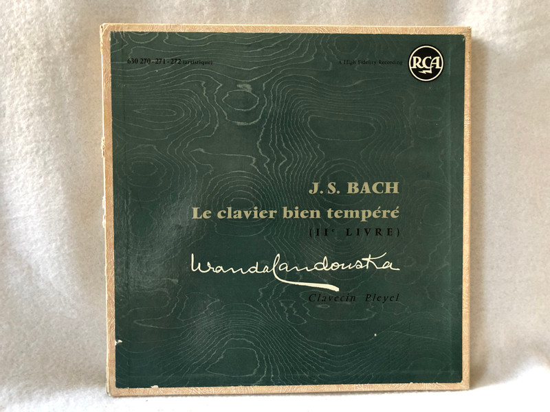 J.S. Bach - Wanda Landowska – Le Clavier Bien Tempéré / RCA / LP VINYL  630 270/1/2